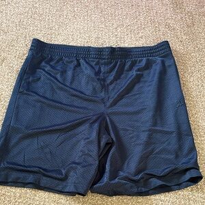 Athletech Men's Dark Blue Athletic Shorts